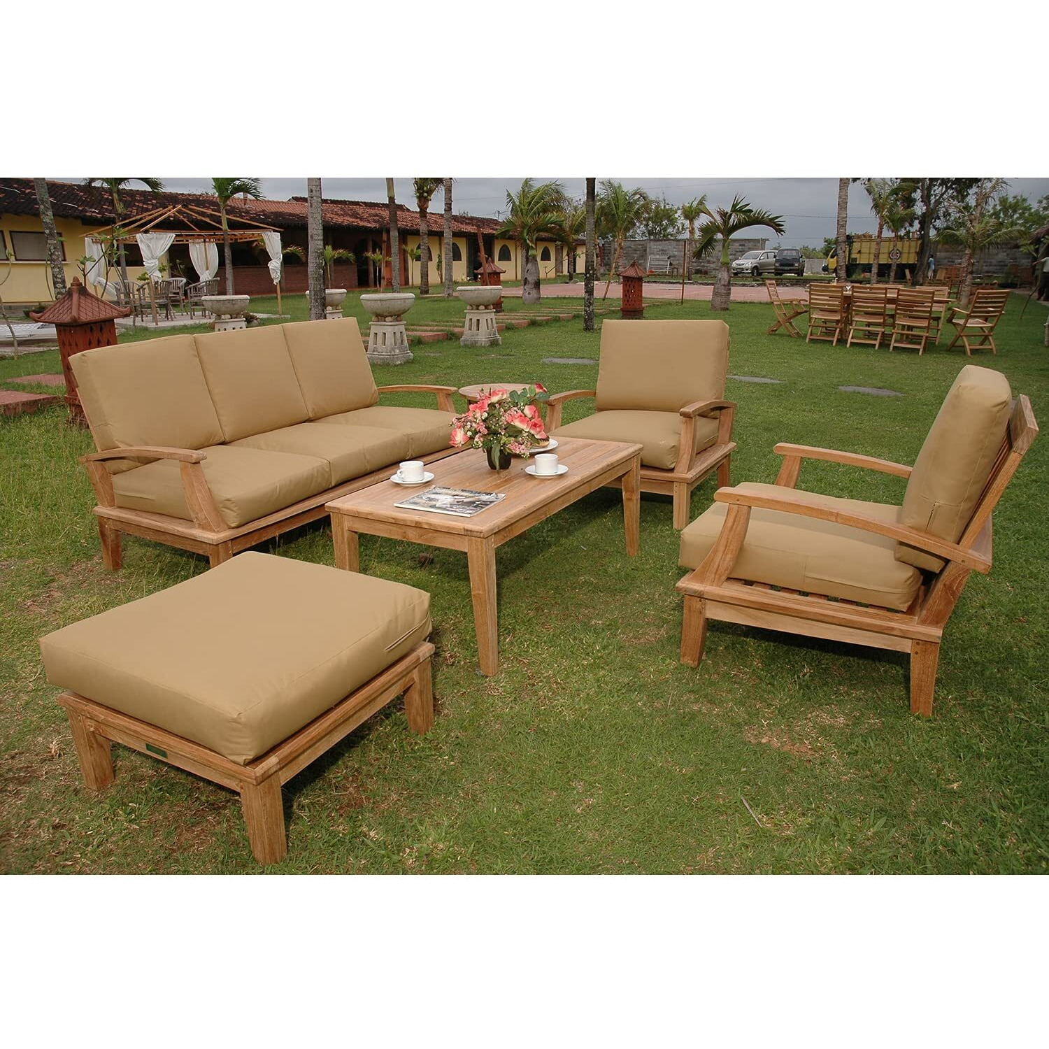 Brianna 5-Pieces Deep Seating Sofa Set