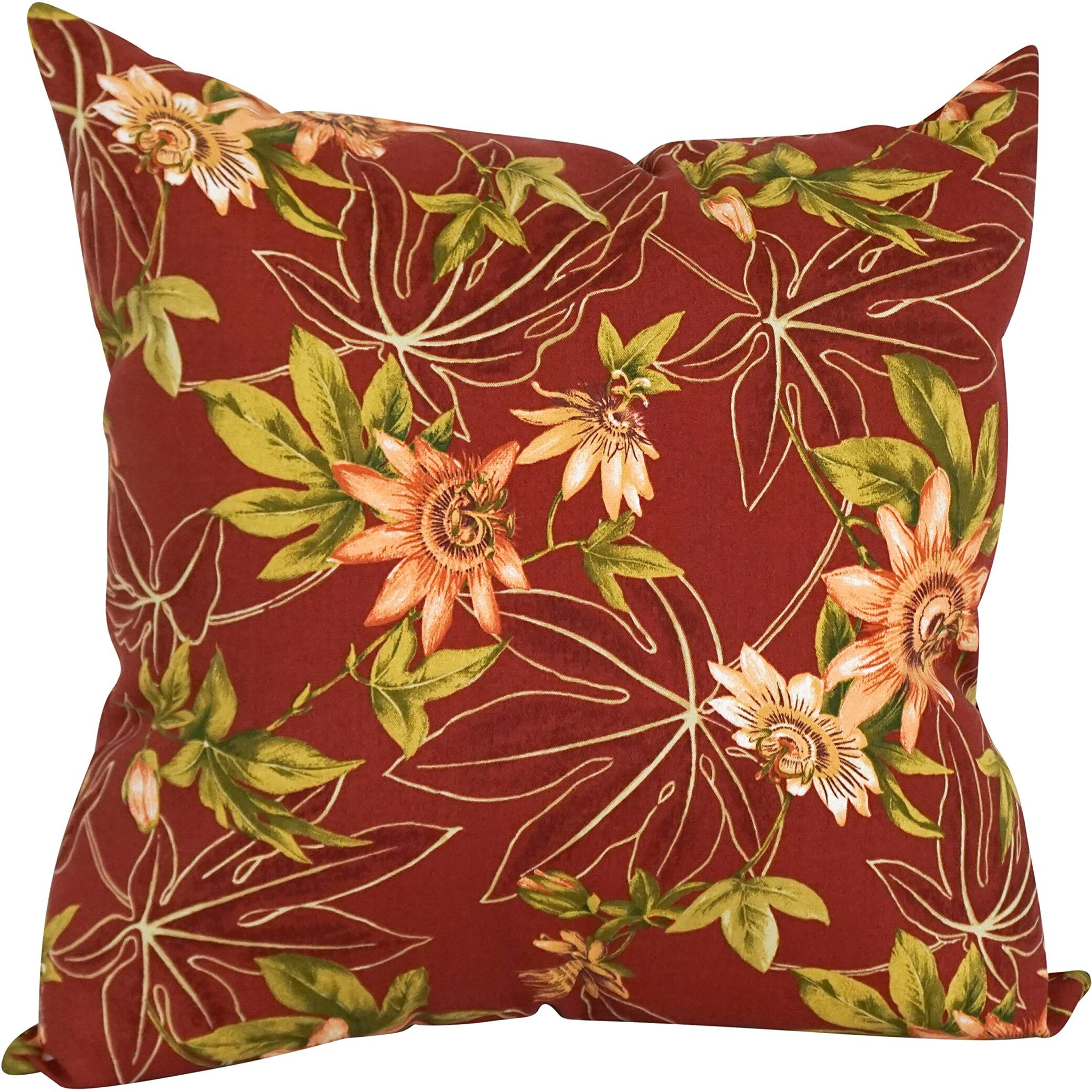 Outdoor Patterned Spun Polyester 25-Inch Jumbo Throw Pillows (Set Of 2) 9913-S2-Reo-16