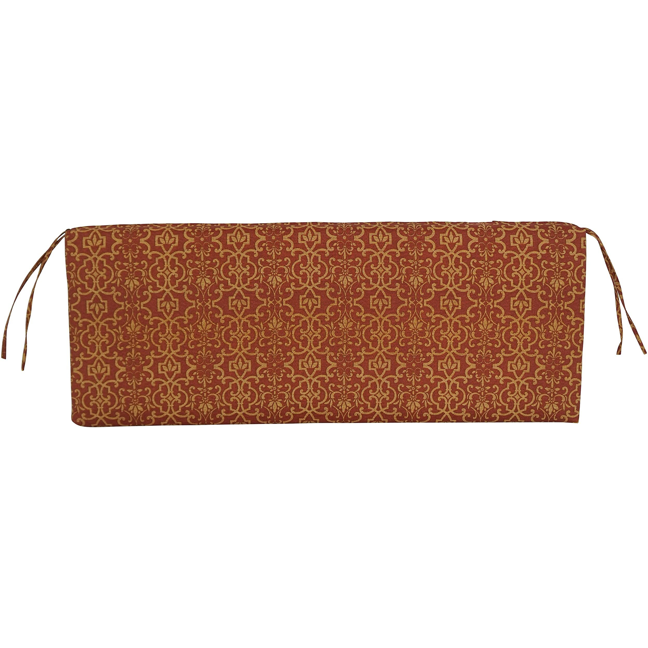 48-Inch By 19-Inch Patterned Outdoor Spun Polyester Loveseat Cushion 948X19-Reo-18