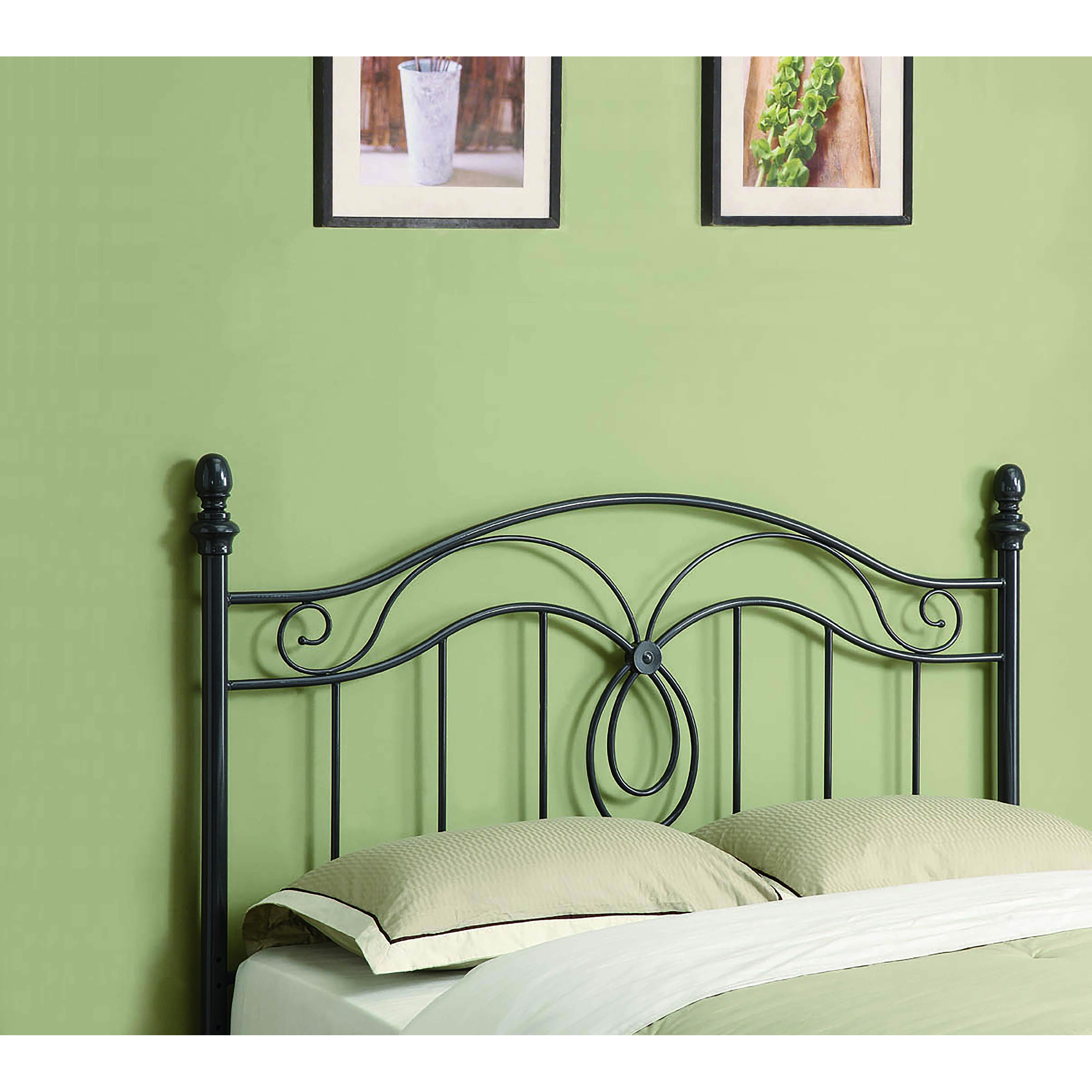 Traditional Gunmetal Iron Headboard