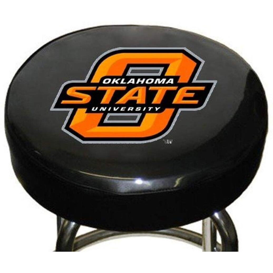 Fremont Die Ncaa Oklahoma State Cowboys Bar Stool Cover 14.5 Diameter 14.5 Diameter 3.5 Thickness Blackteam Colors