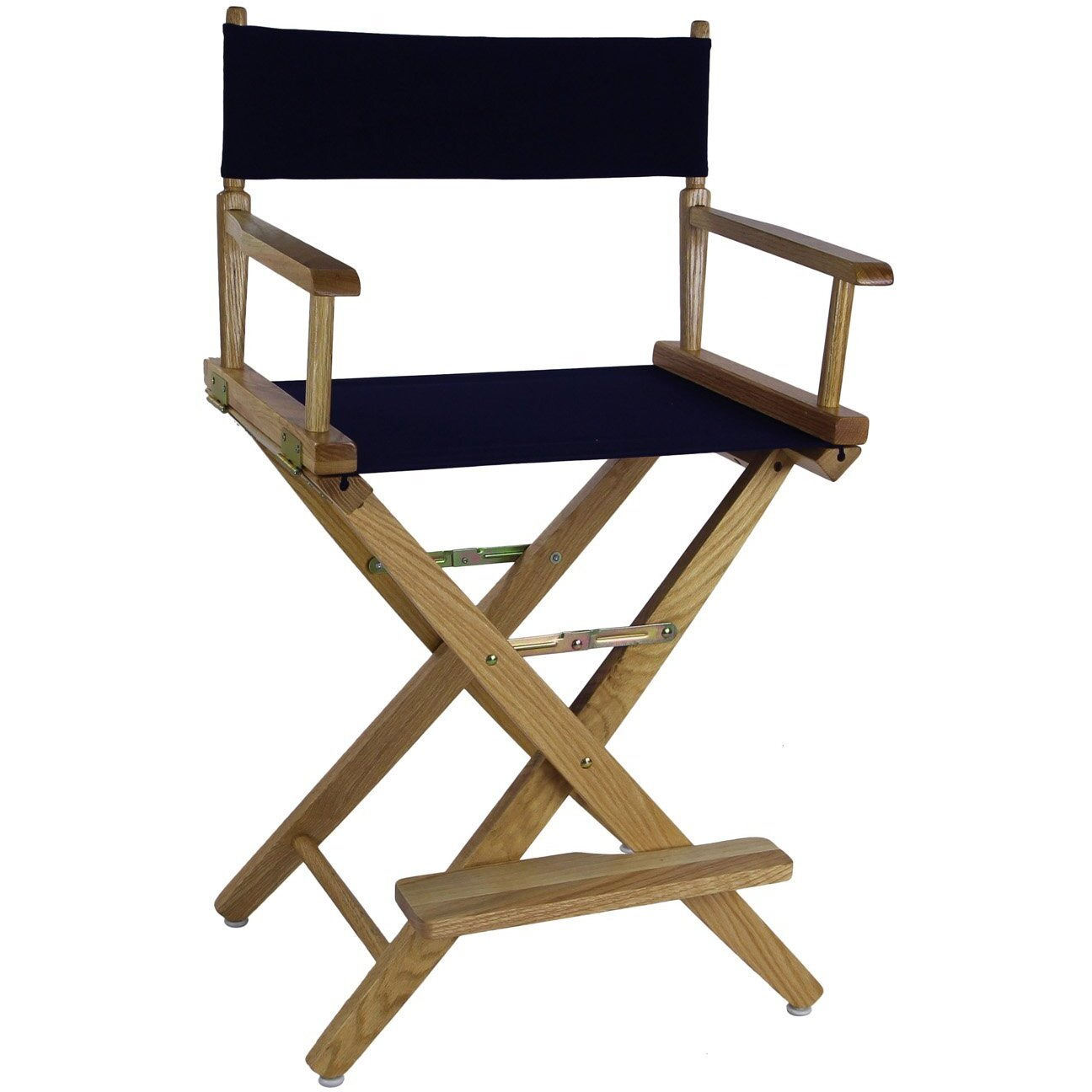 American Trails Extra-Wide Premium 24""  Directors Chair Mission Oak Frame W/Red Color Cover
