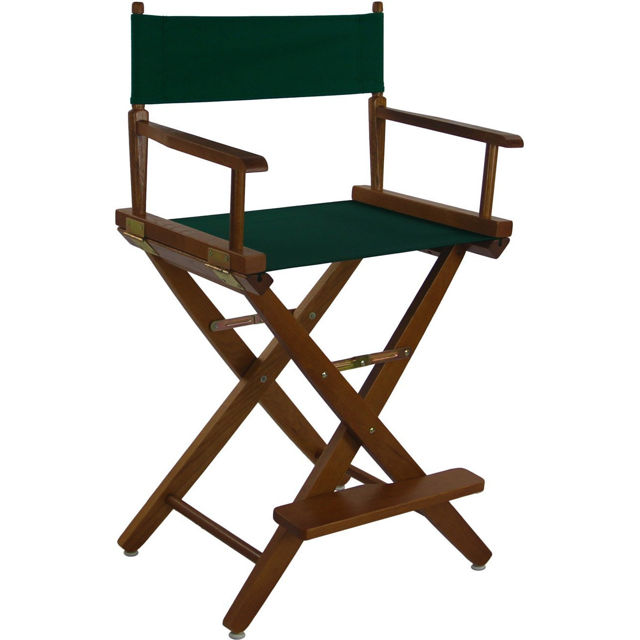 American Trails Extra-Wide Premium 24""  Directors Chair Mission Oak Frame W/Red Color Cover