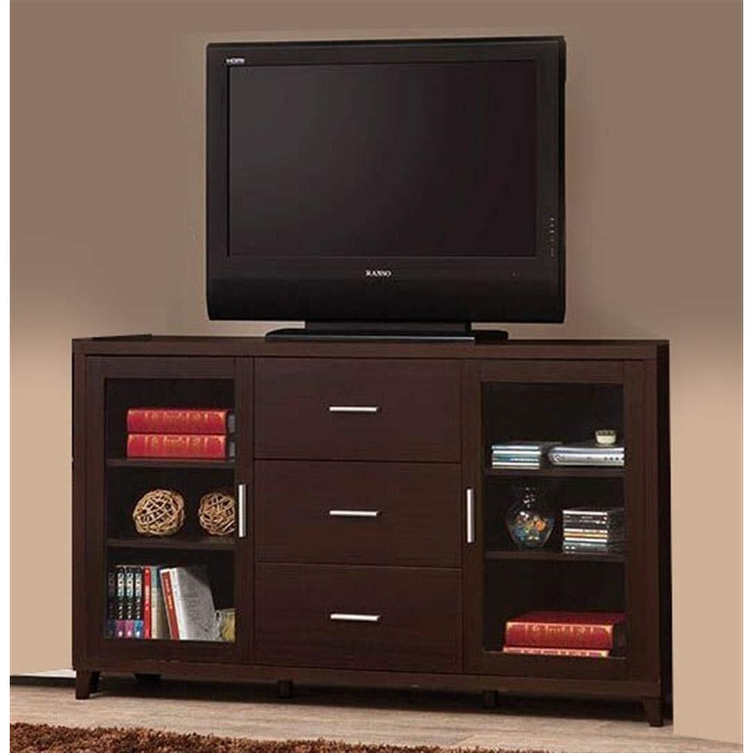 Contemporary Cappuccino Tv Console