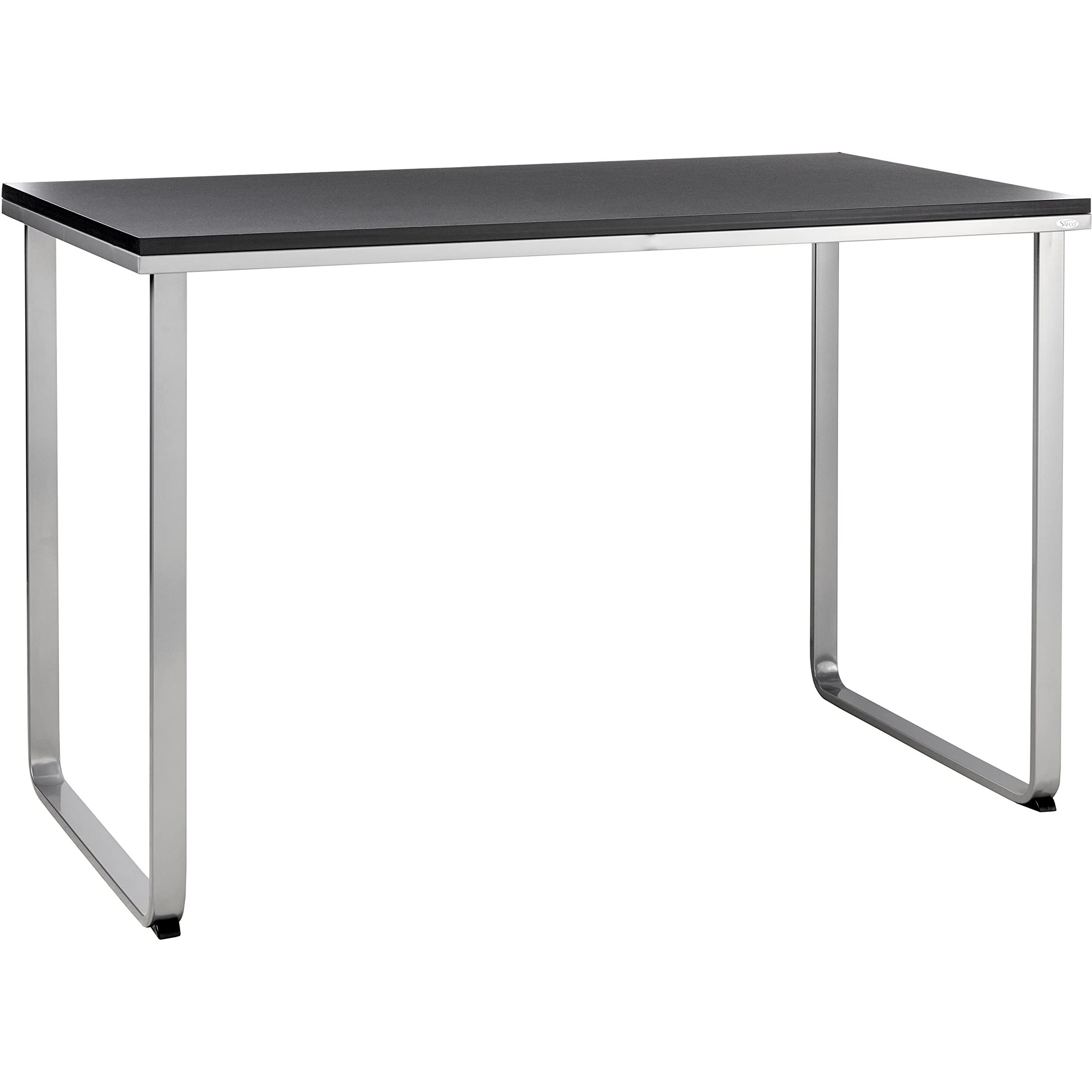 Safco Products 1943Blsl Home Office Table Computer Desk  Black/Silver
