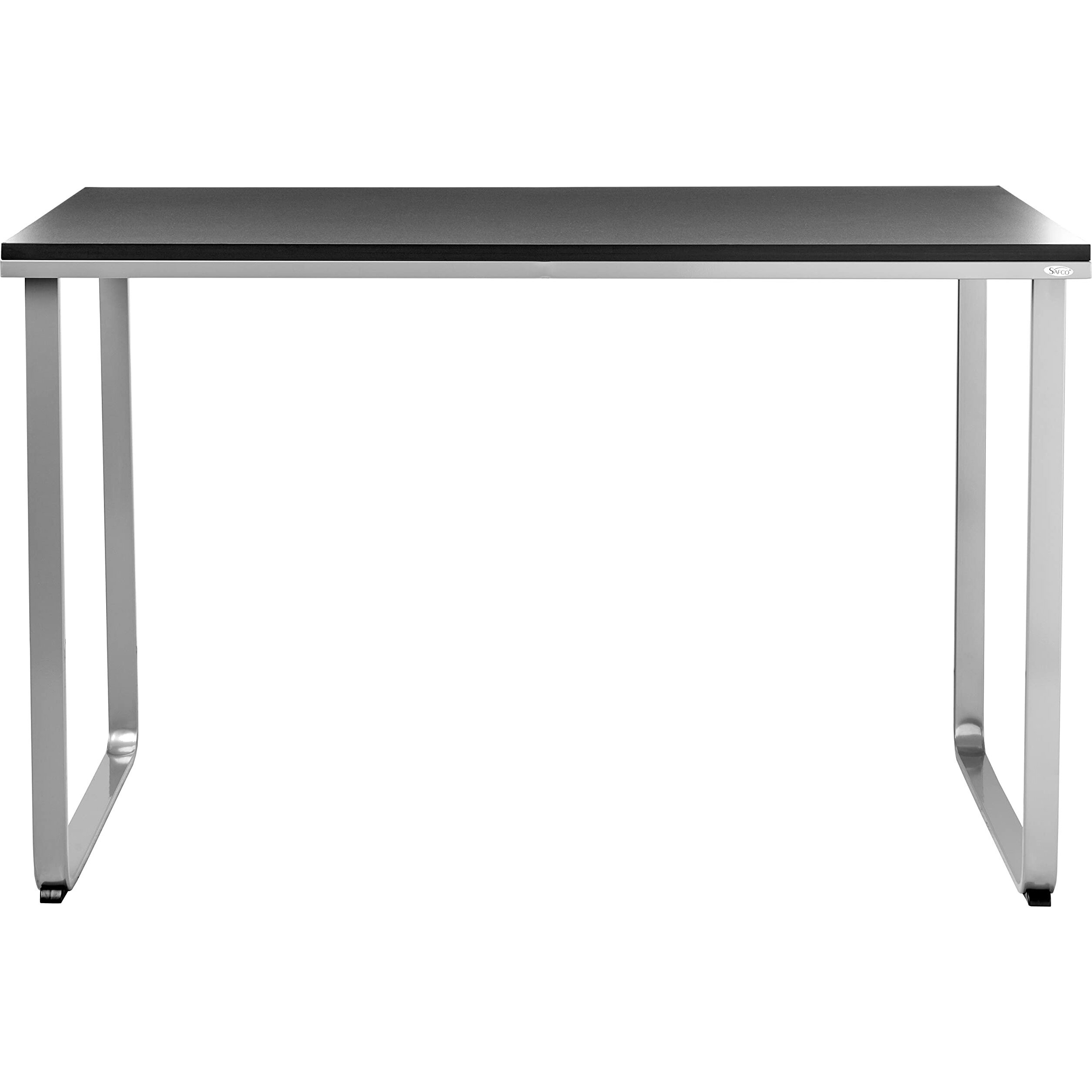 Safco Products 1943Blsl Home Office Table Computer Desk  Black/Silver