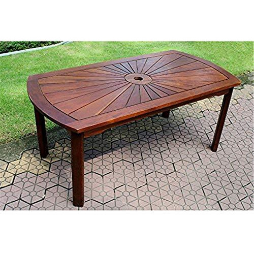 Highland Acacia Sunburst Coffee Table