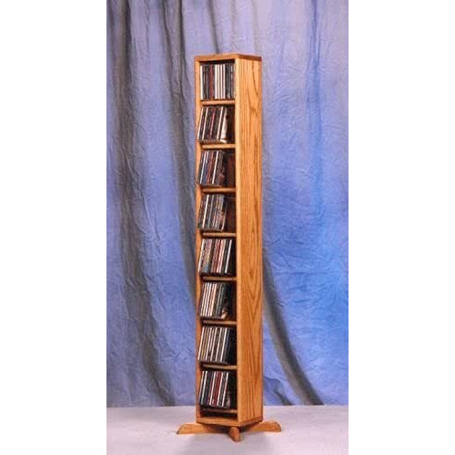 Solid Oak Dowel Cabinet For Cd's