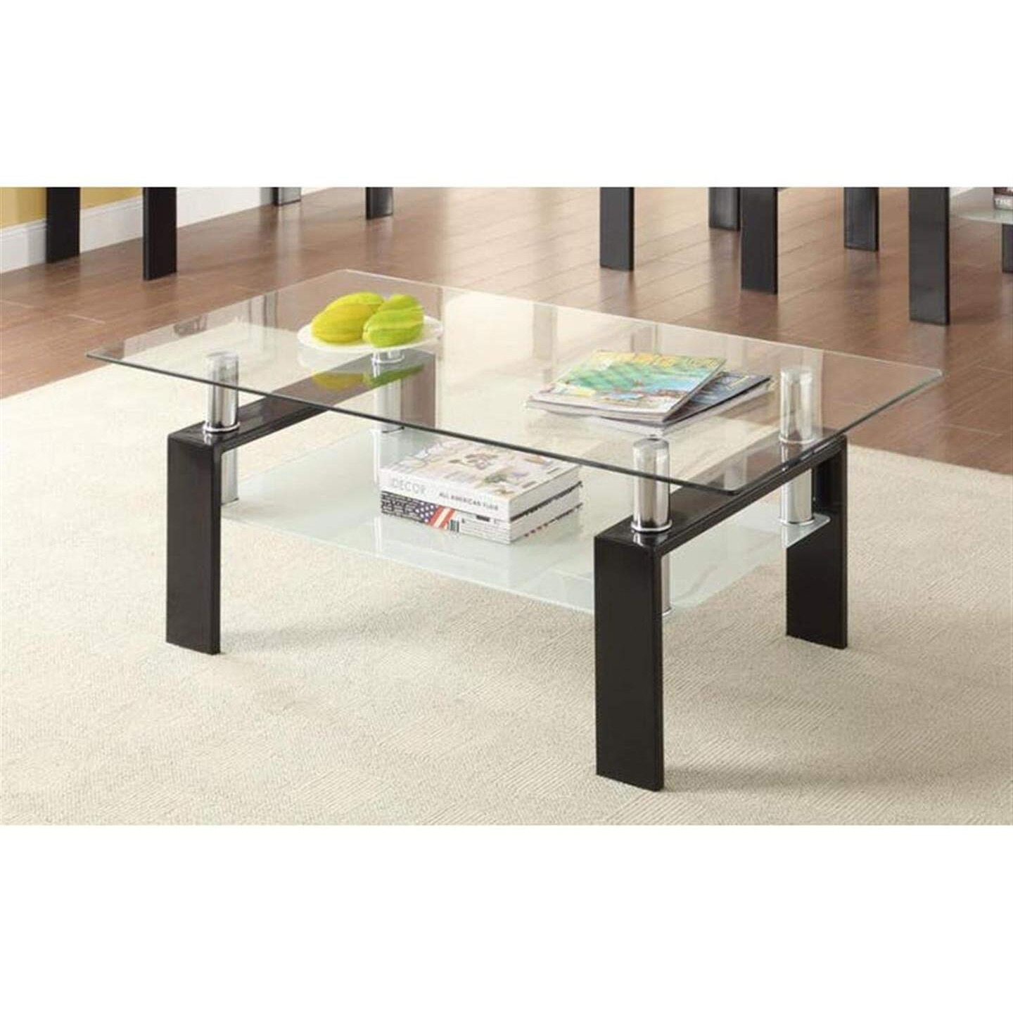 Occasional Contemporary Black Coffee Table