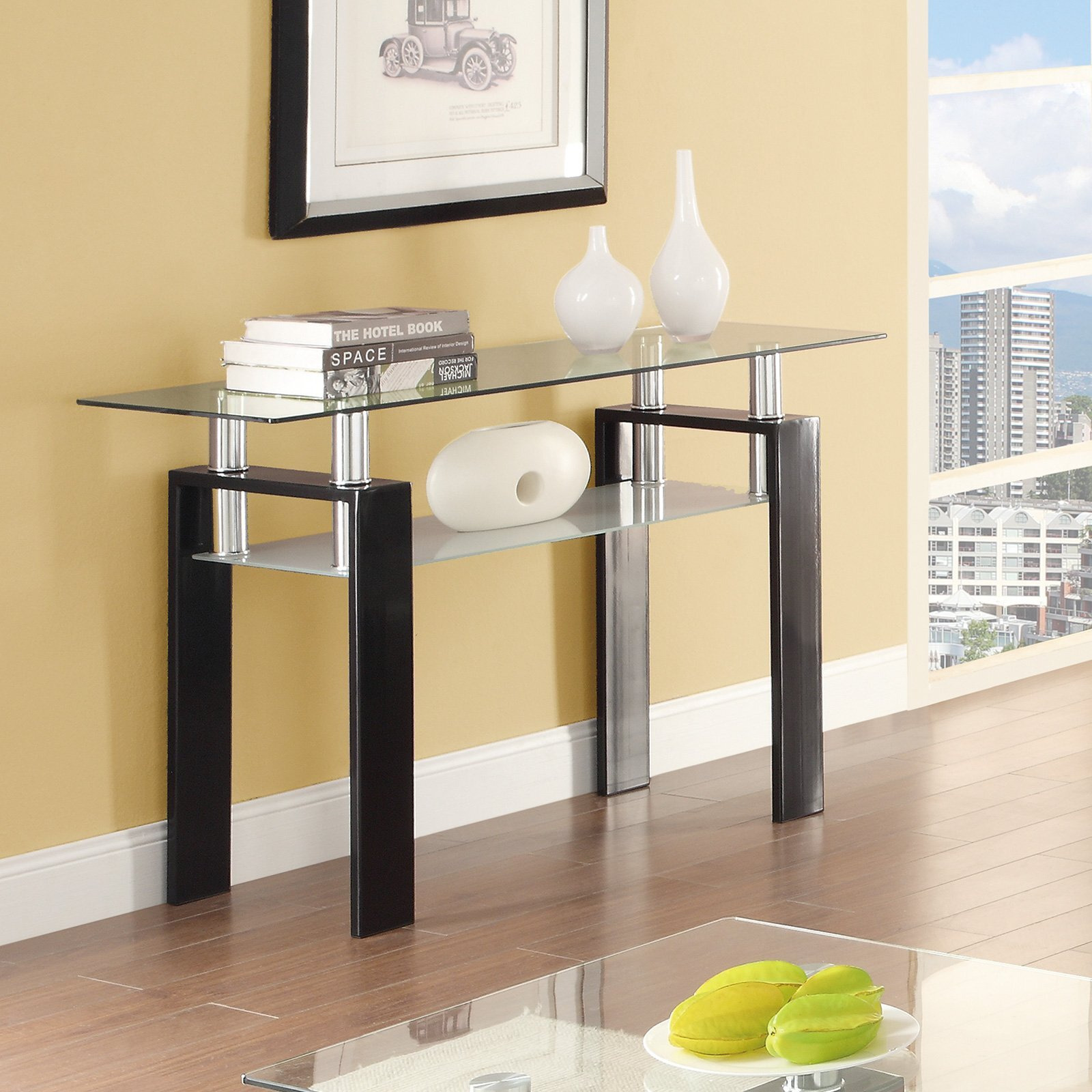 Occasional Contemporary Black Sofa Table