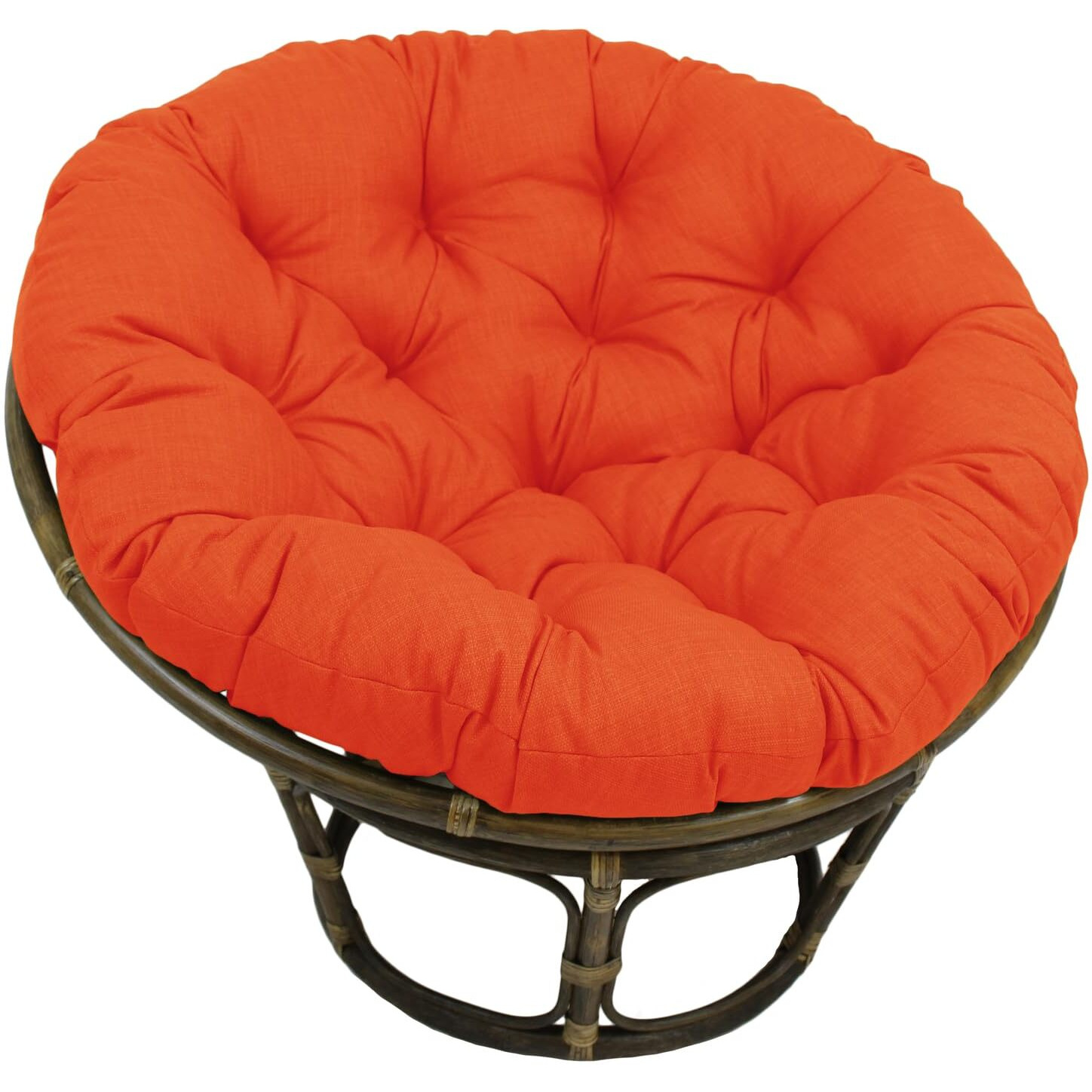 Bali 42-Inch Outdoor Spun Poly Fabric Rattan Papasan Chair