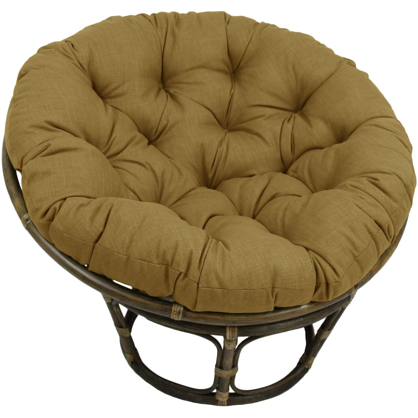 Bali 42-Inch Outdoor Spun Poly Fabric Rattan Papasan Chair