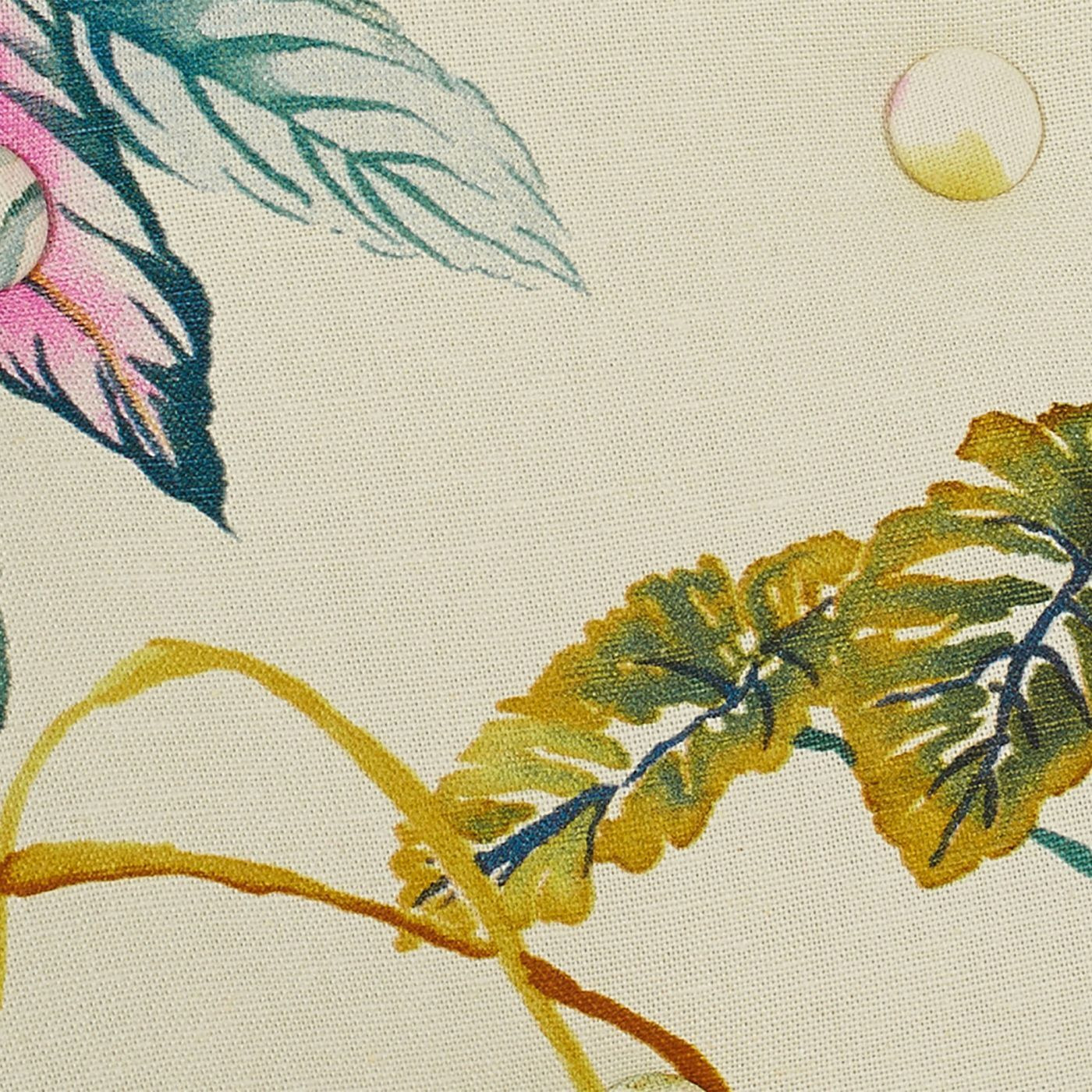 Paradise Upholstered Arm Chair  Off-White/Floral Printed On Cotton