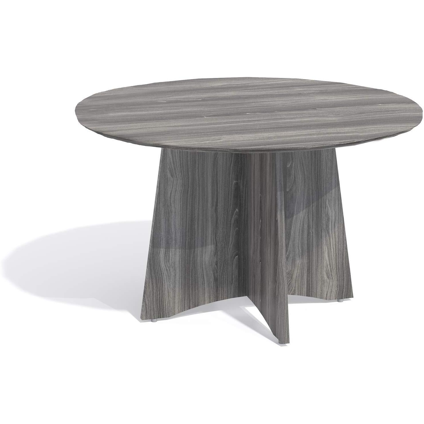 Medina Laminate Series Round Conference Table Top  48 Dia  Gray Steel
