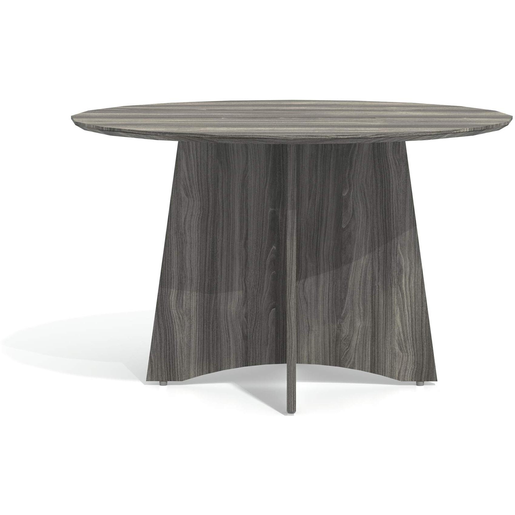 Medina Laminate Series Round Conference Table Top  48 Dia  Gray Steel