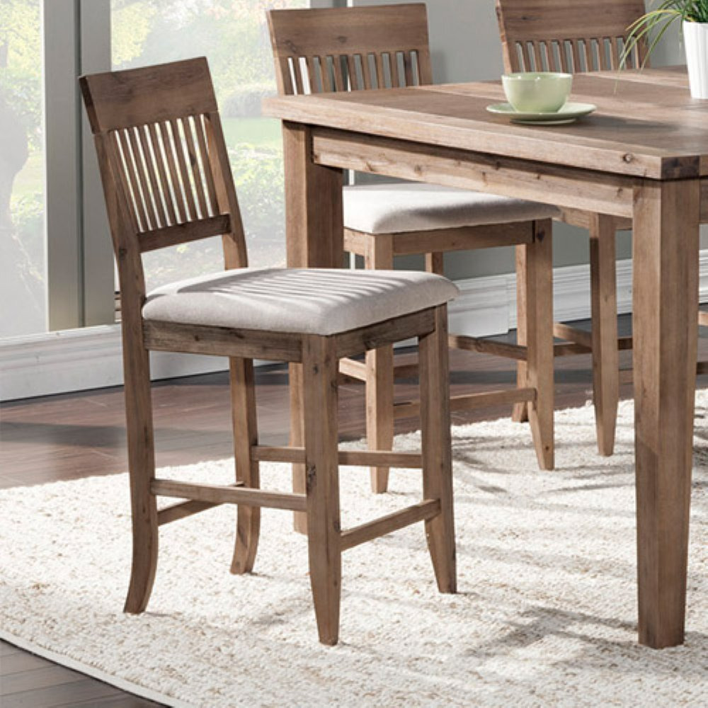 Aspen Set Of 2 Pub Chairs  Antique Natural