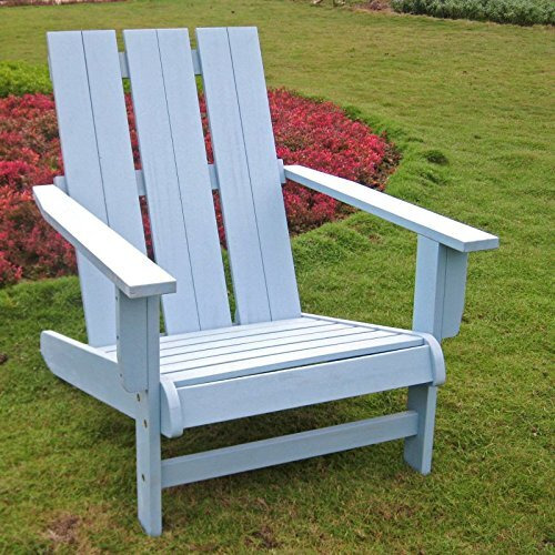 Acacia Large Square Back Adirondack Chair With Barn Red Finish