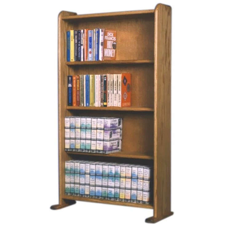 Solid Oak Cabinet For Dvd's  Vhs Tapes  Books And More