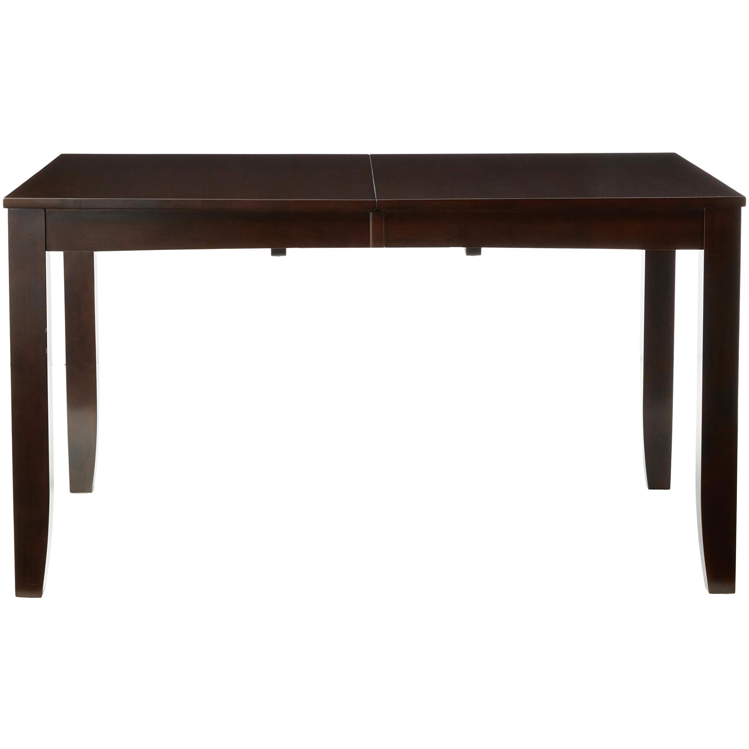 East West Furniture Lyt-Cap-T Lynfield Kitchen Rectangle Dining Table Top With Butterfly Leaf  36X66 Inch  Cappuccino