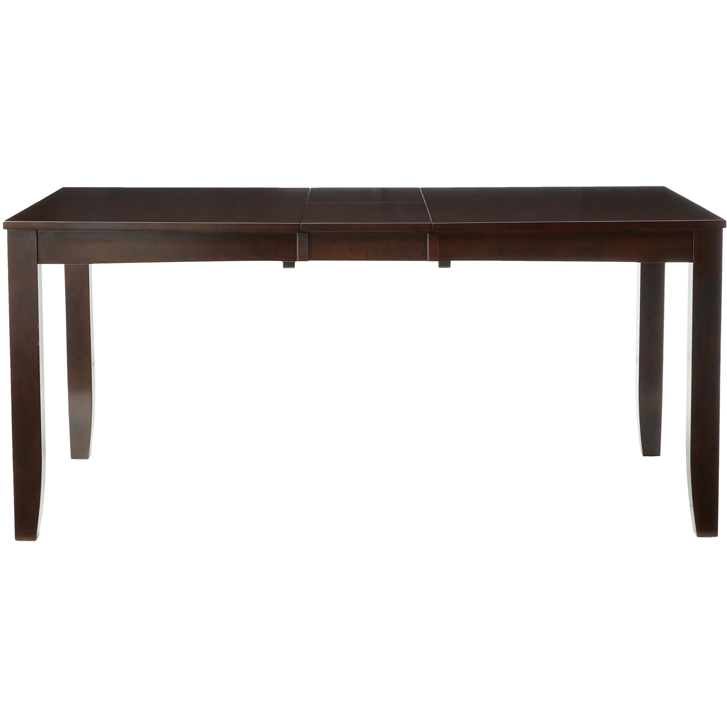 East West Furniture Lyt-Cap-T Lynfield Kitchen Rectangle Dining Table Top With Butterfly Leaf  36X66 Inch  Cappuccino