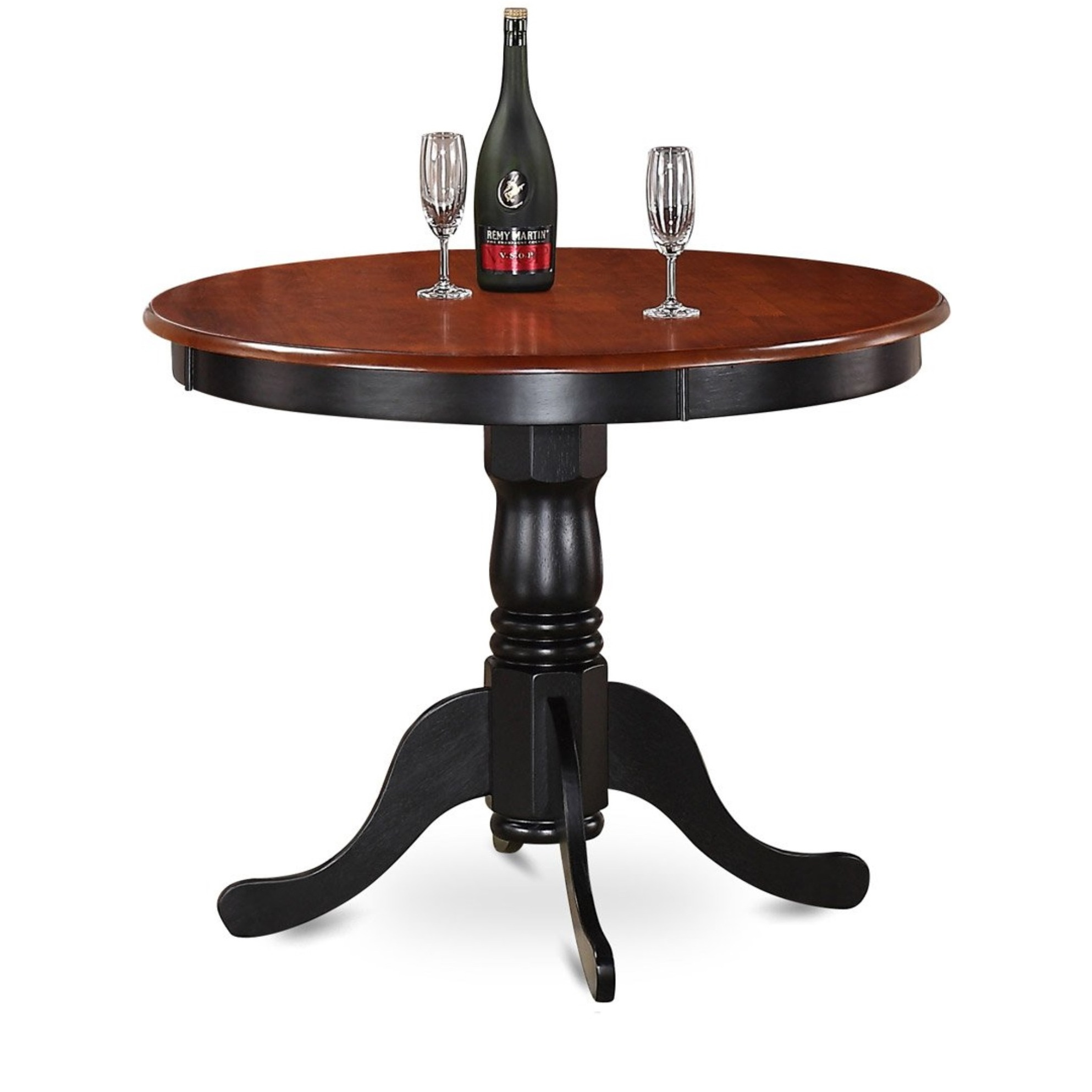 Anav5-Blk-W 5 Pc Small Kitchen Table Set-Small Kitchen Table And 4 Dining Chairs