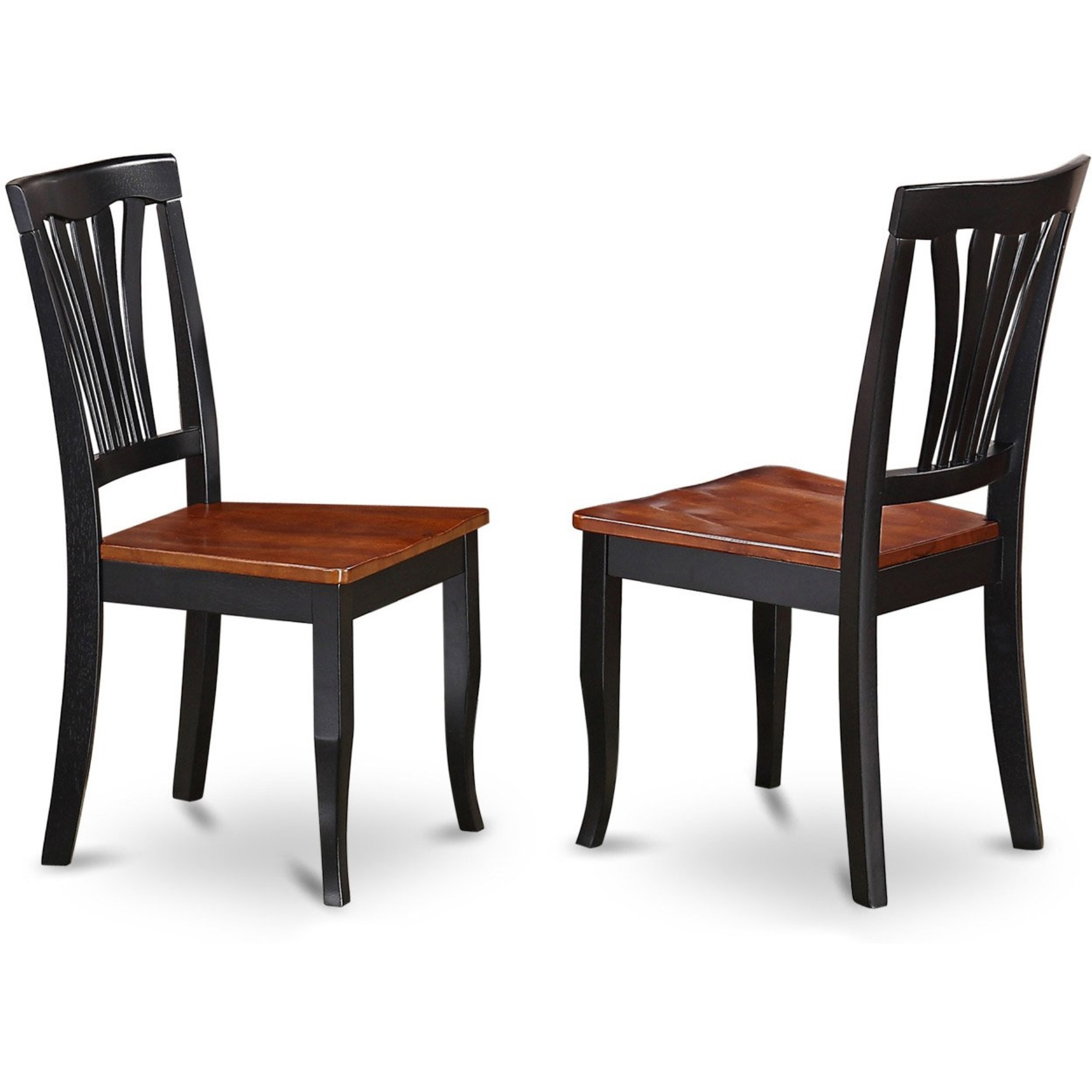 Anav5-Blk-W 5 Pc Small Kitchen Table Set-Small Kitchen Table And 4 Dining Chairs