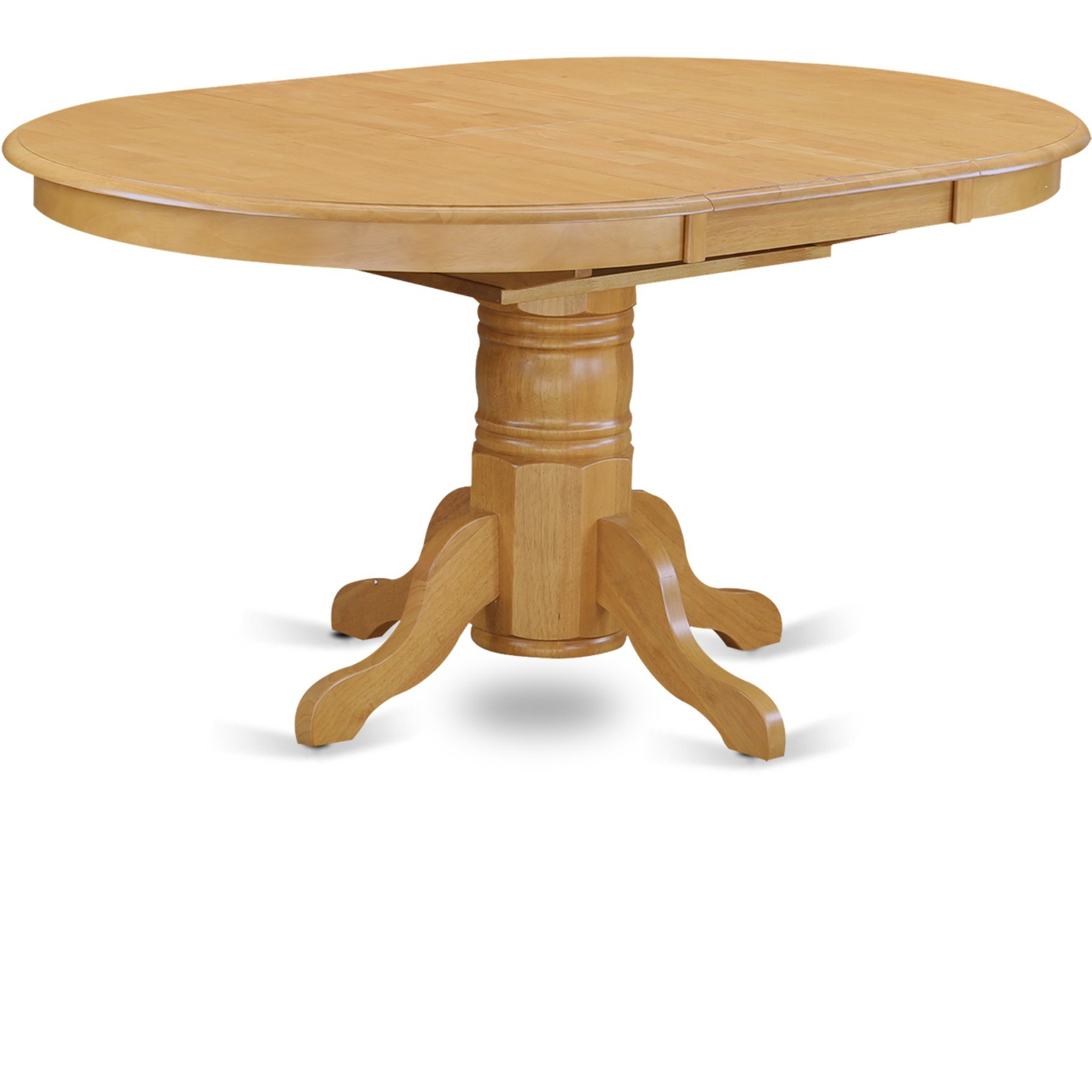 Avva5-Oak-W 5 Pc Dining Room Set For 4-Dinette Table With Leaf And 4 Dinette Chairs.