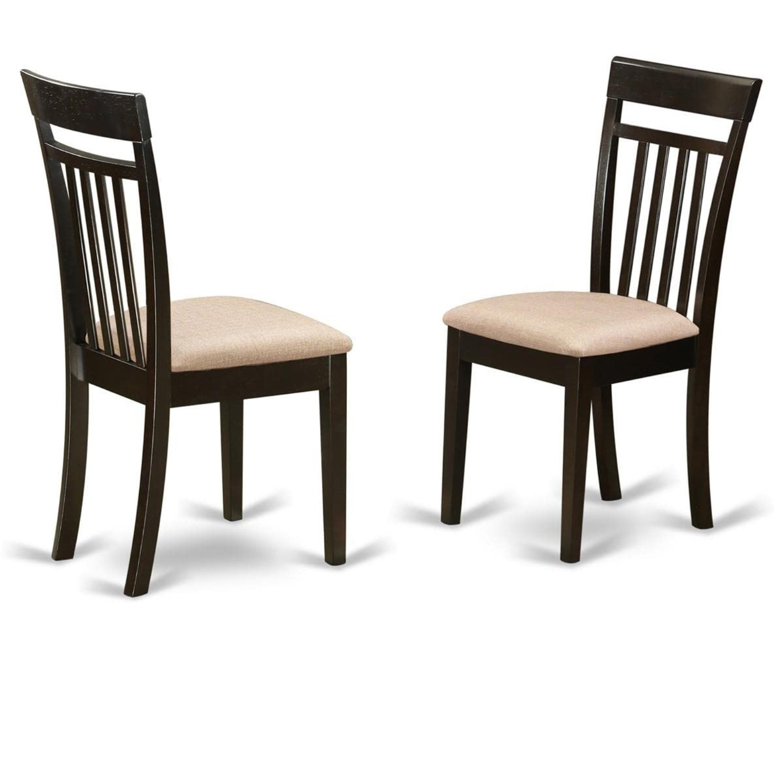 Boca3-Cap-C 3 Pc Kitchen Nook Dining Set-Round Table And 2 Dining Chairs