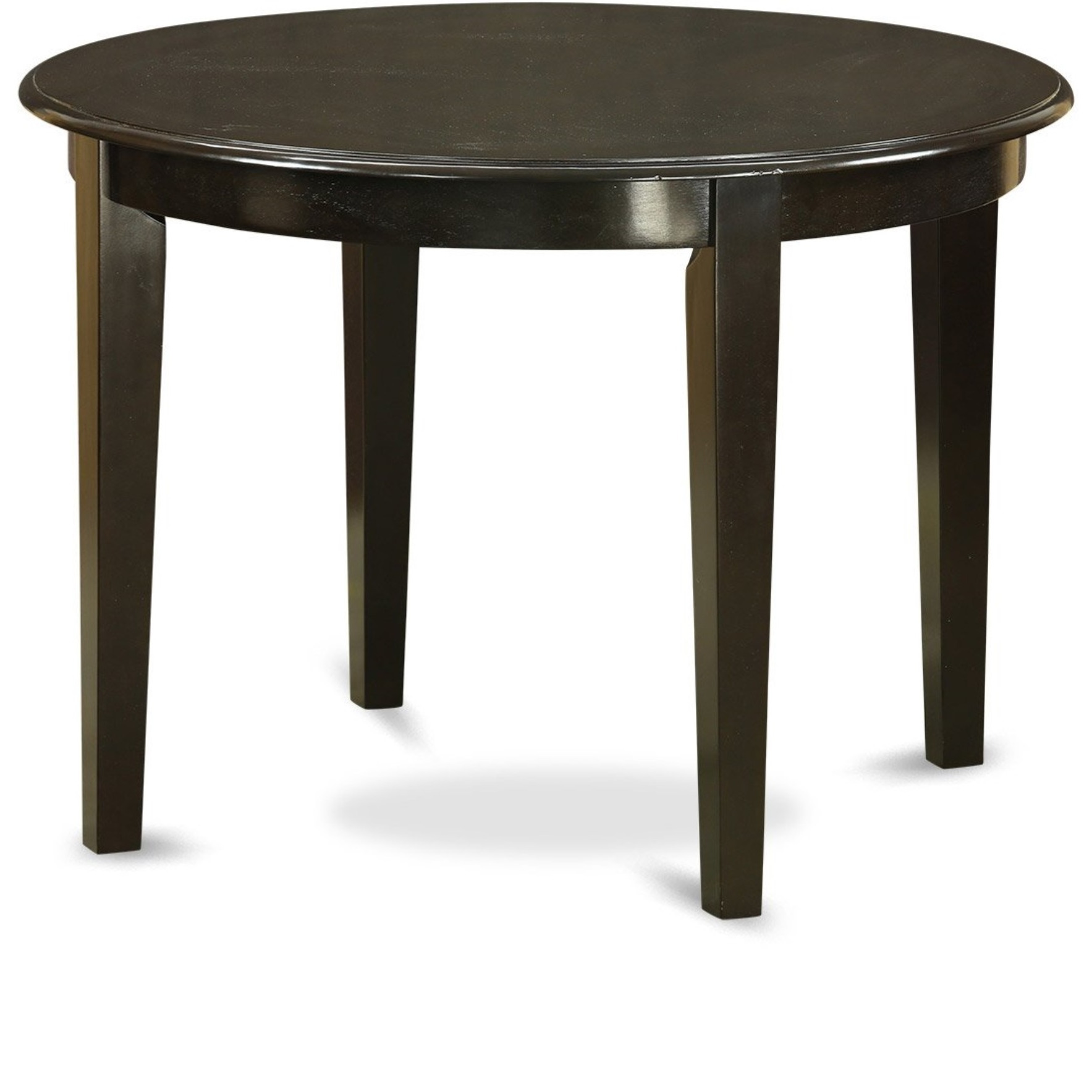 Bost3-Cap-W 3 Pc Small Kitchen Table And Chairs Set-Round Table And 2 Dinette Chairs