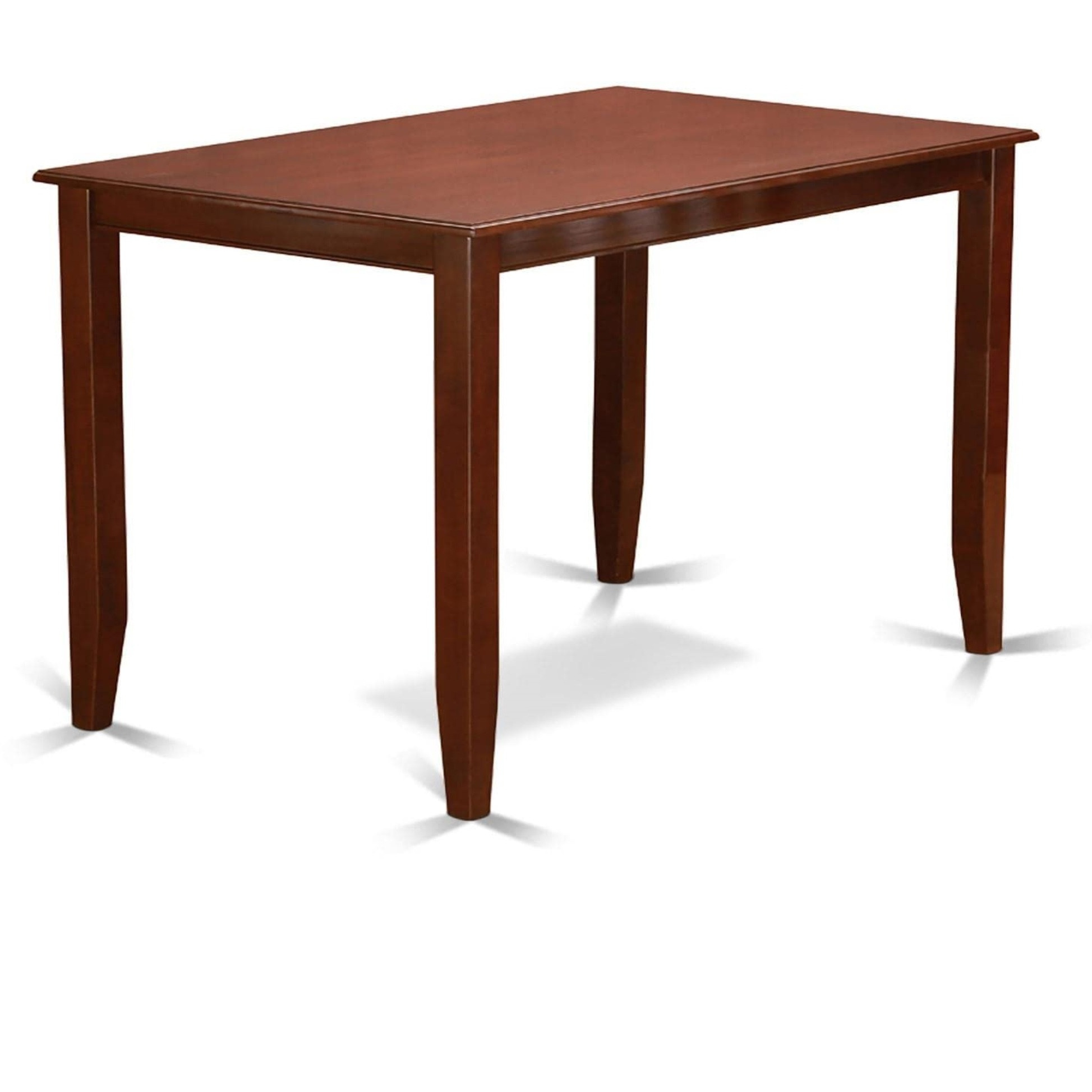Buvn3-Mah-W 3 Pc Pub Table Set-Table And 2 Wood Counter Chairs