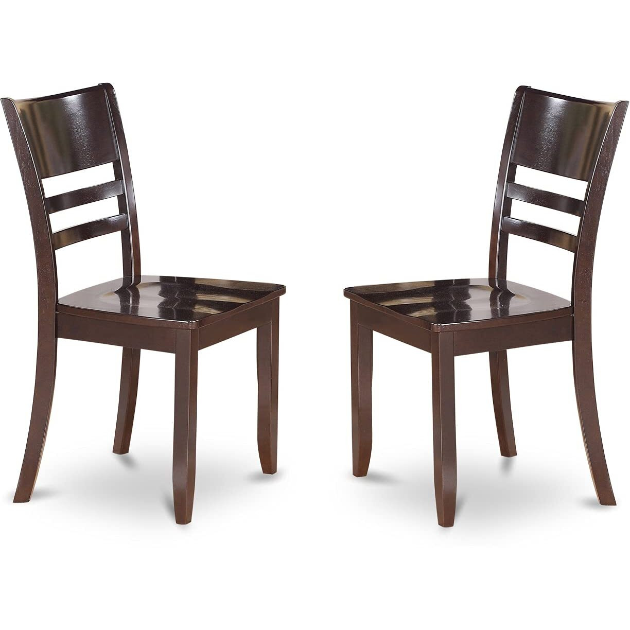 East West Furniture Caly5-Cap-W Capri 5 Piece Dining Set For 4 Includes A Rectangle Kitchen Table And 4 Dinette Chairs  36X60 Inch  Cappuccino