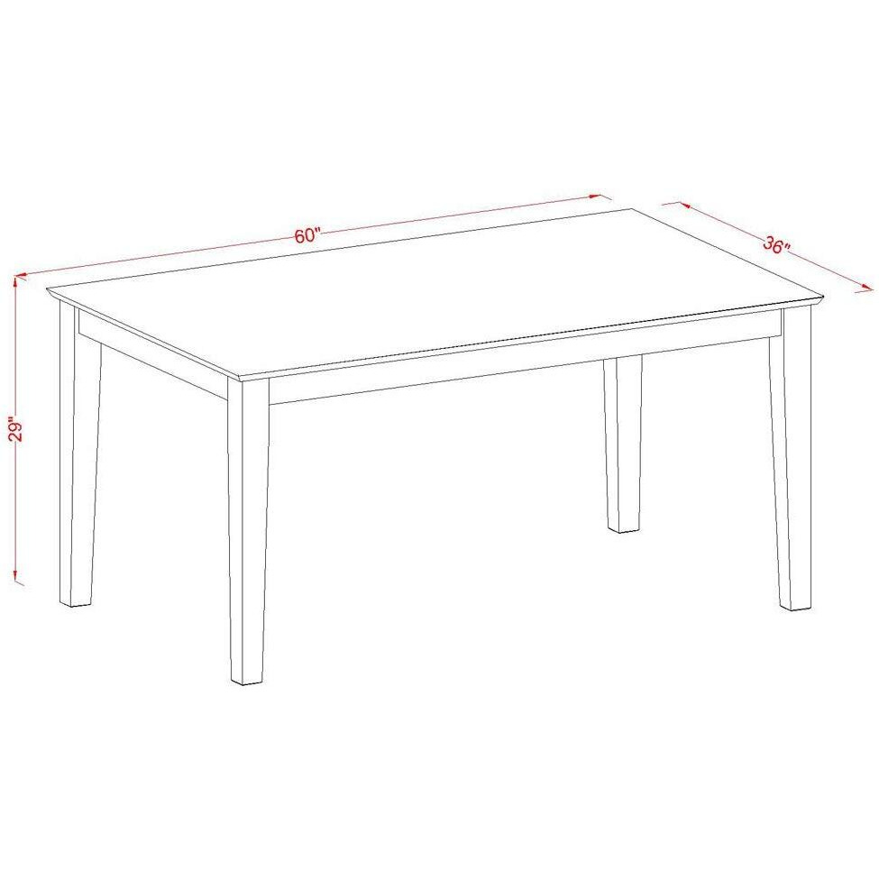 6-Pc  Dining  Room  Set  With  Bench-  Dining  Table  And  4  Chairs  And  Bench