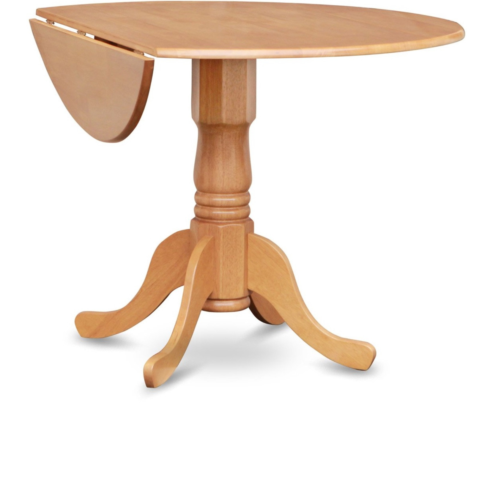 Dlav5-Oak-W 5 Pc Kitchen Table Set-Drop Leaf Table And 4 Dinette Chairs