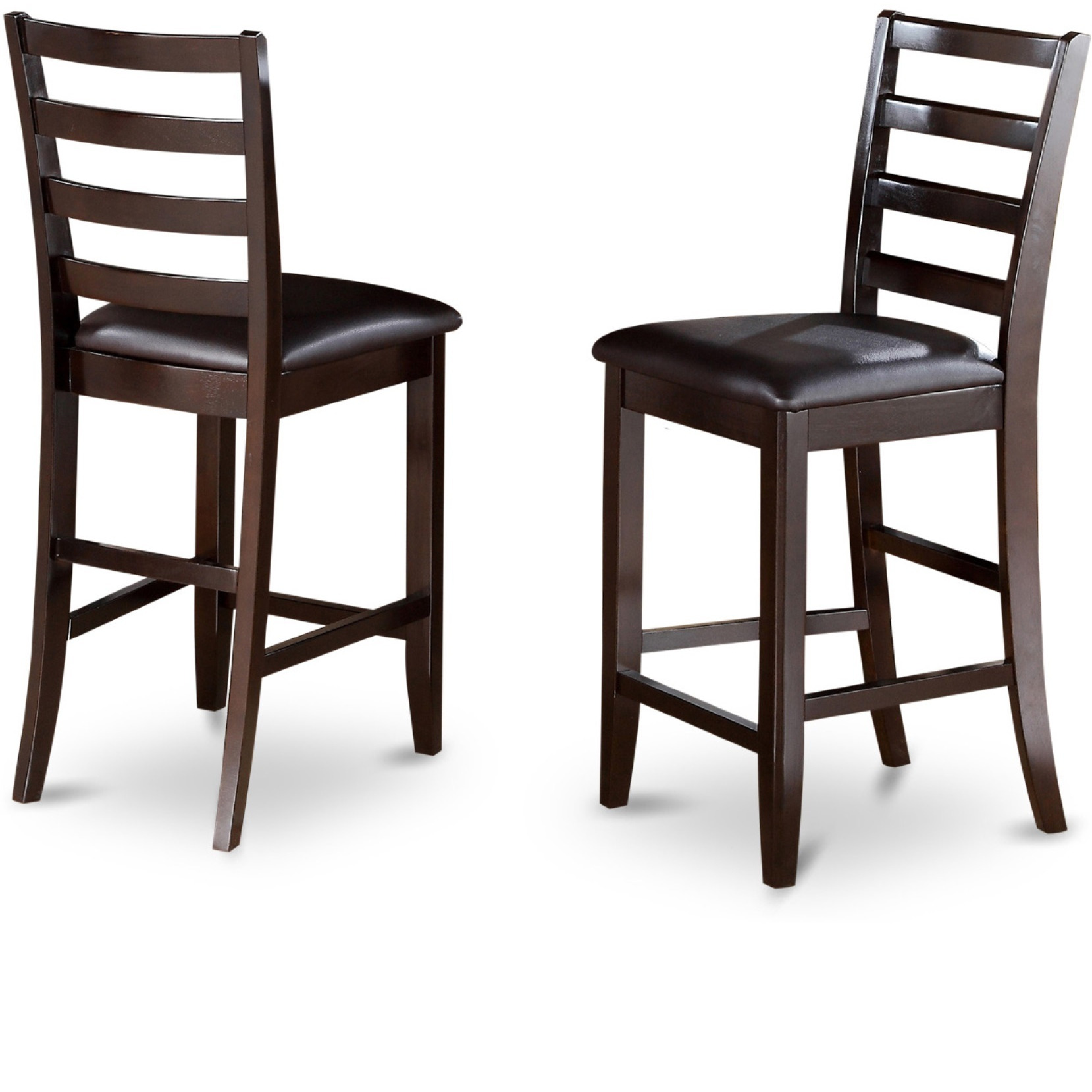5  Pc  Counter  Height  Table  Set-  Table  And  4  Leather  Stools