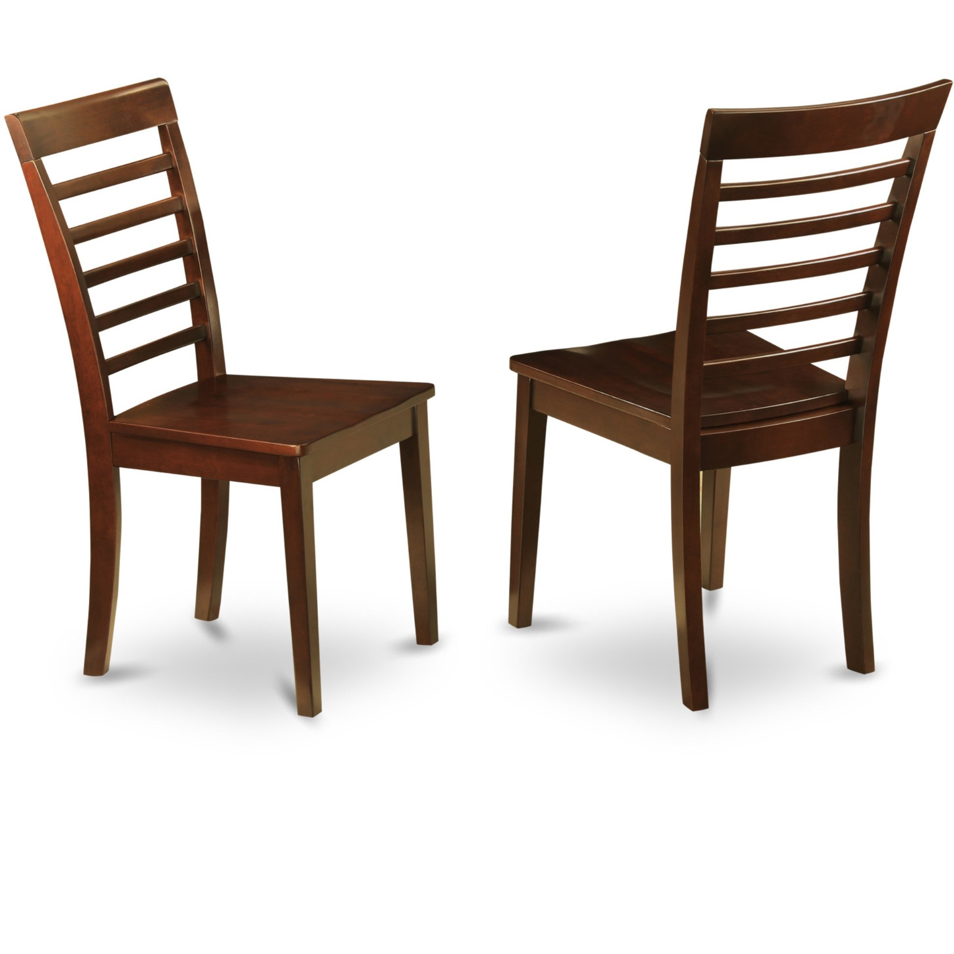 Mila6D-Mah-W 6 Pc Kitchen Nook Dining Set -Table And 4 Chairs For Dining Room And Bench