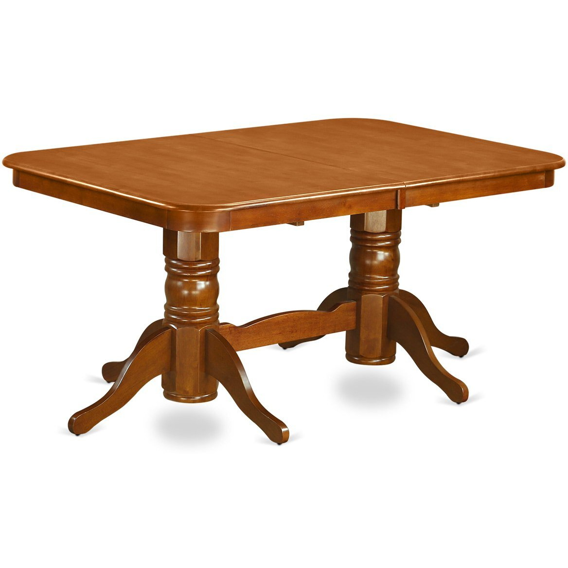 East West Furniture Naml7-Sbr-C Napoleon 7 Piece Dining Room Furniture Set Consist Of A Rectangle Kitchen Table With Butterfly Leaf And 6 Linen Fabric Upholstered Chairs  40X78 Inch