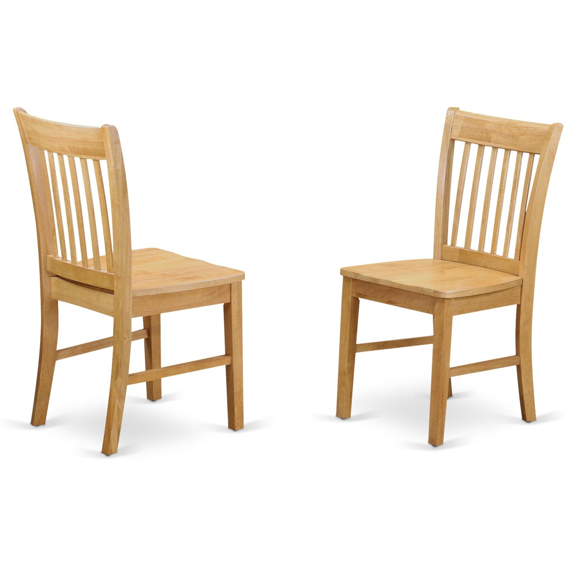 Oxno5-Oak-W 5 Pc Kitchen Table - Square Table And 4 Kitchen Dining Chairs