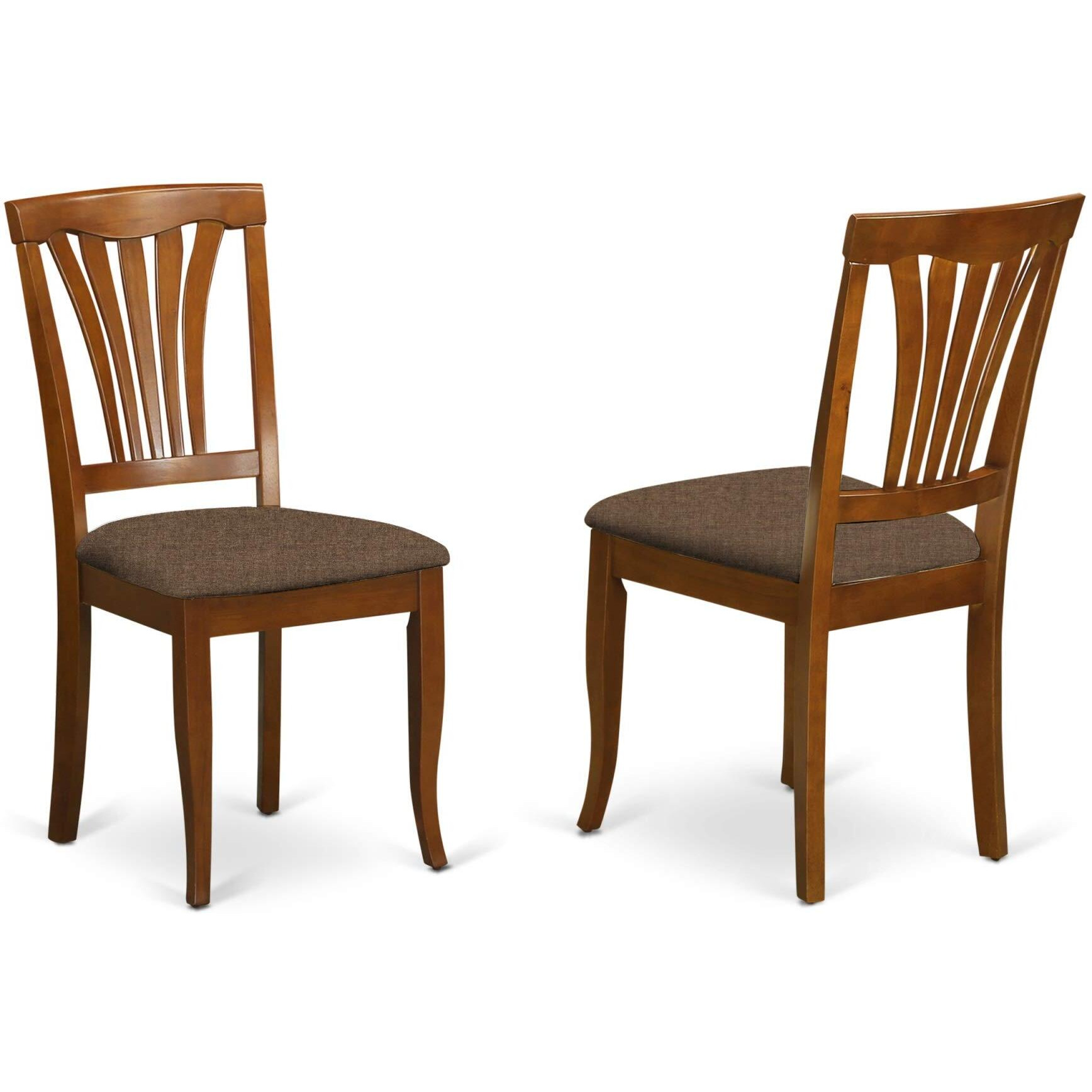 East West Furniture Pfav5-Sbr-C 5 Piece Dining Table Set For 4 Includes A Square Kitchen Table With Butterfly Leaf And 4 Linen Fabric Kitchen Dining Chairs  54X54 Inch  Saddle Brown