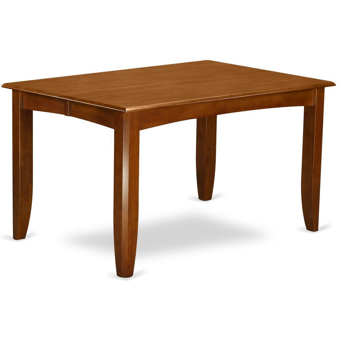 East West Furniture Pfml9-Sbr-C 9 Piece Kitchen Table & Chairs Set Includes A Square Dining Table With Butterfly Leaf And 8 Linen Fabric Dining Room Chairs  54X54 Inch  Saddle Brown