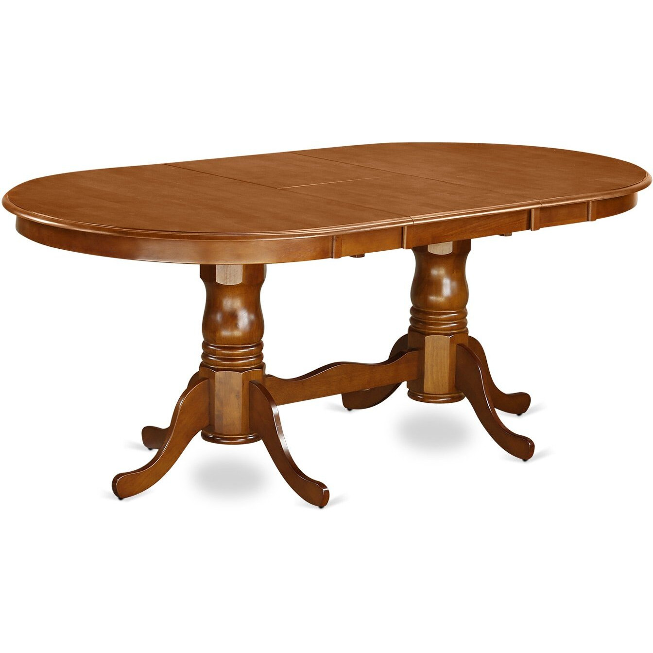 East West Furniture Plml7-Sbr-C 7 Piece Modern Set Consist Of An Oval Wooden Table With Butterfly Leaf And 6 Linen Fabric Kitchen Dining Chairs  42X78 Inch