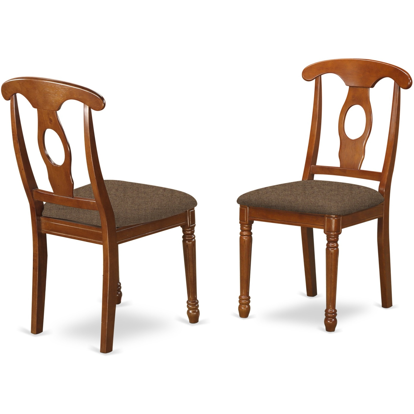 Pona5-Sbr-C 5 Pc Dining Room Set For 4-Oval Dining Table With Leaf And 4 Styled Dining Chairs