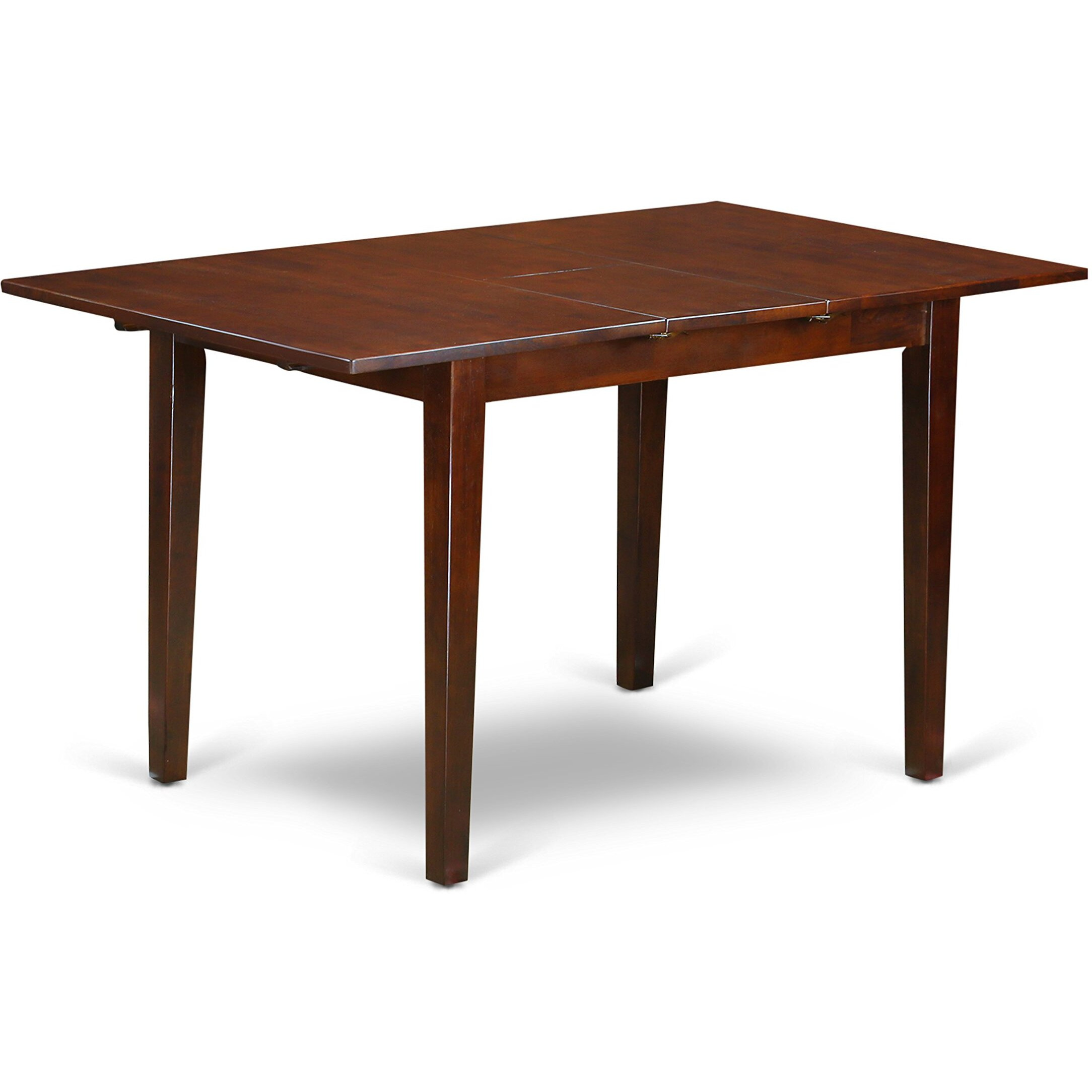 East West Furniture Psml7-Mah-Lc 7 Piece Dinette Set Consist Of A Rectangle Room Table With Butterfly Leaf And 6 Faux Leather Upholstered Dining Chairs  32X60 Inch