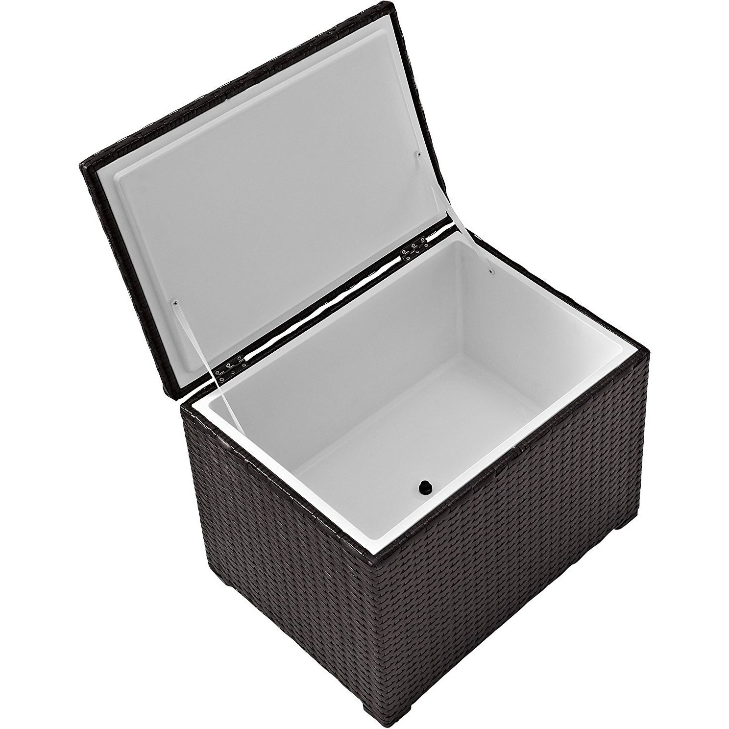 Palm Harbor Outdoor Wicker Cooler Brown