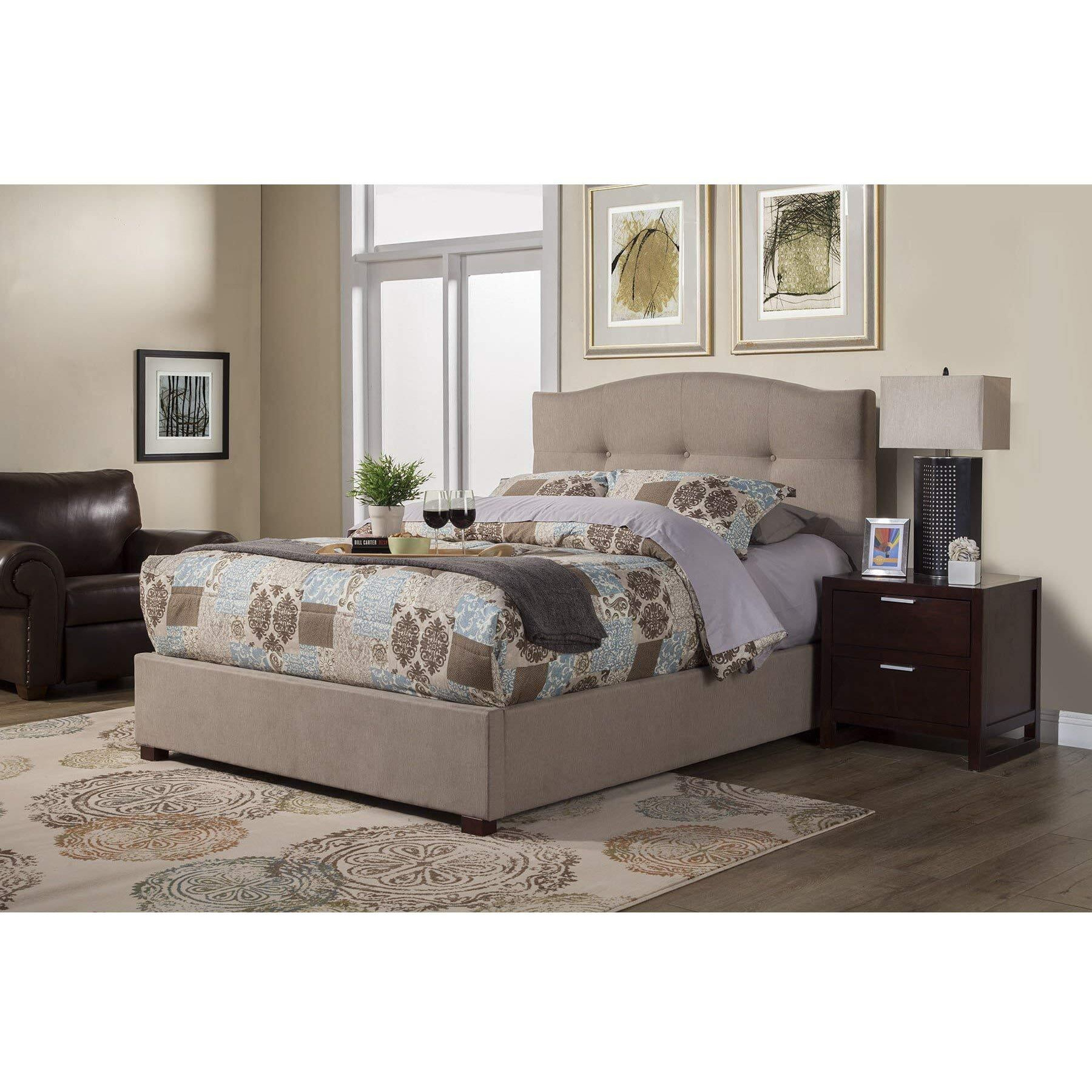 Amanda Queen Tufted Upholstered Bed  Haskett/Jute