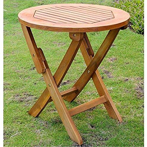 Acacia Round Folding Table
