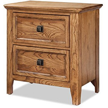 Nightstand 2 Drawer In Brushed Ash