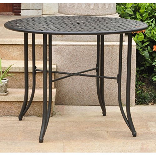 Mandalay Iron Outdoor 39"" Dining Table