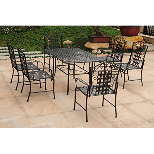 Mandalay S/7 Iron Outdoor Dining Set