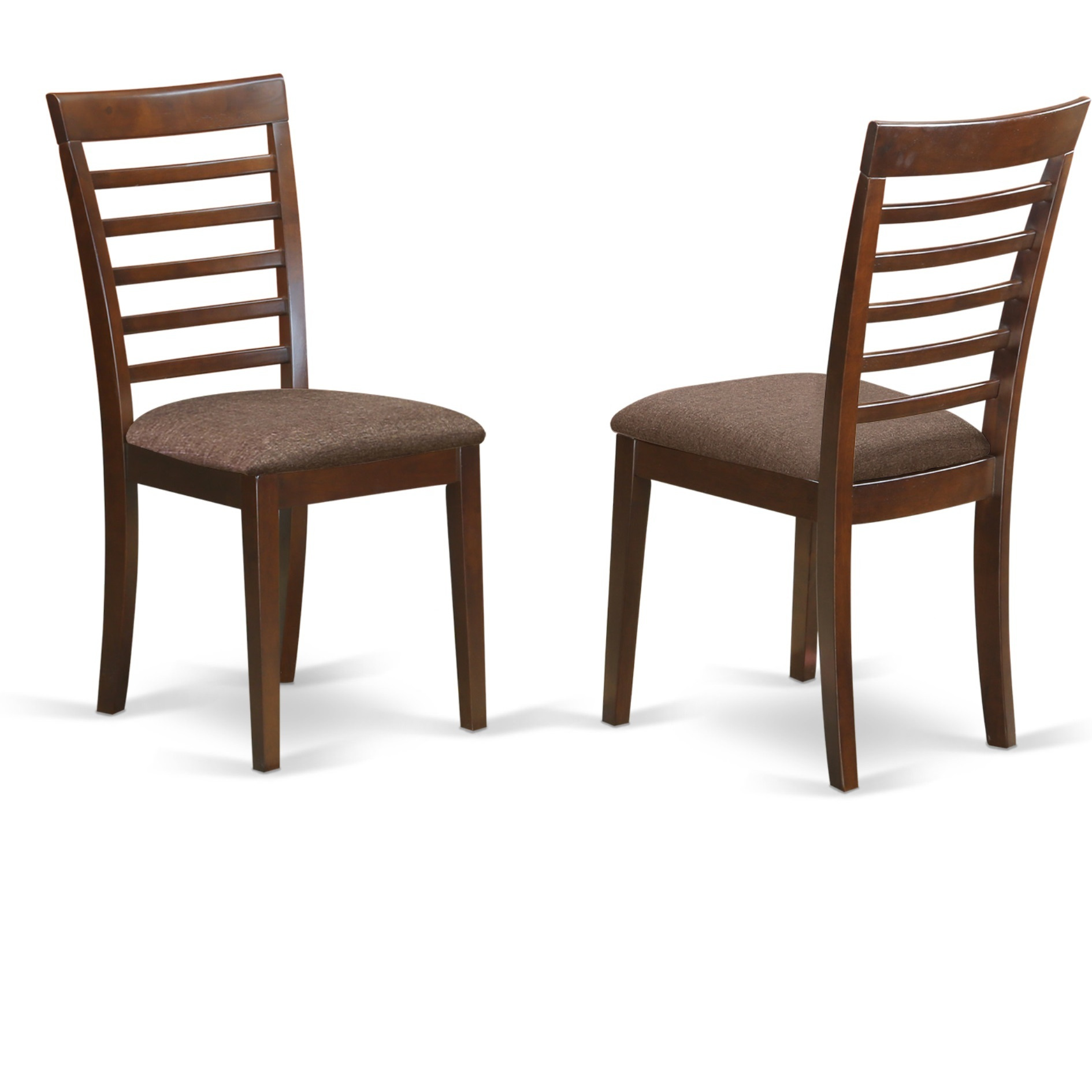 Mila5-Mah-C 5 Pc Kitchen Nook Dining Set-Breakfast Nook And 4 Dining Chairs In Mahogany