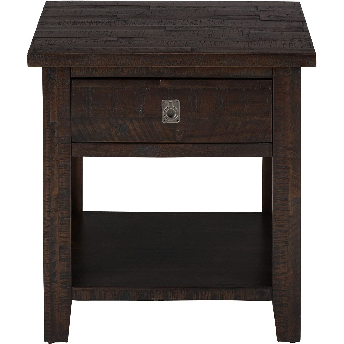 Jofran 704-3  Kona Grove  Square End Table  24"" W X 24"" D X 25"" H  Deep Chocolate Finish  (Set Of 1)